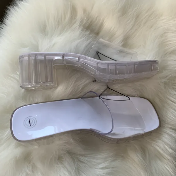 Urban Outfitters Clear Vista Jelly Platform Heeled Sandal Size 9 - Image 3