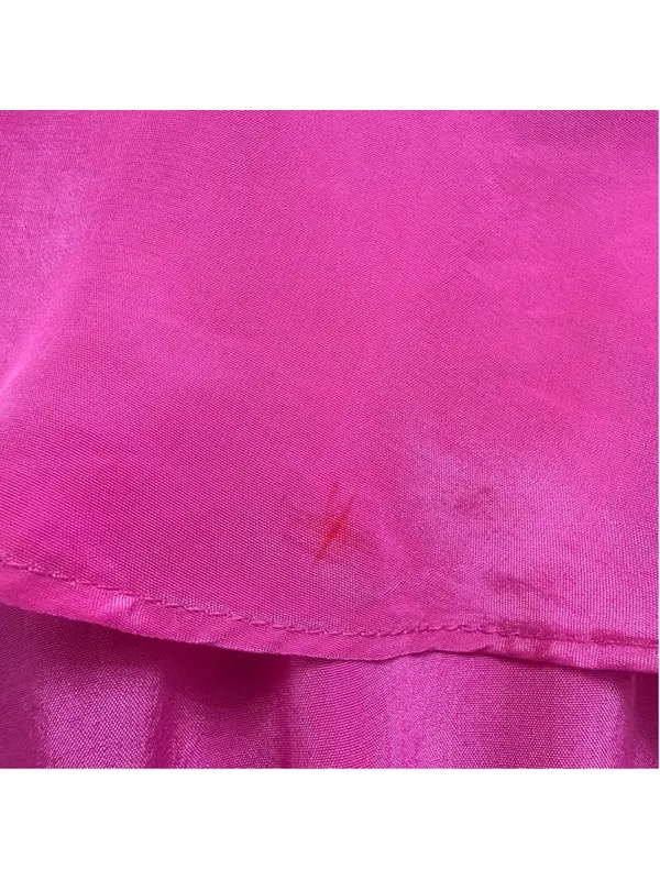 FARM RIO Dark Pink Marrocaine Ruffle High-Low Skirt NWT Flaws Size XXS - Image 7