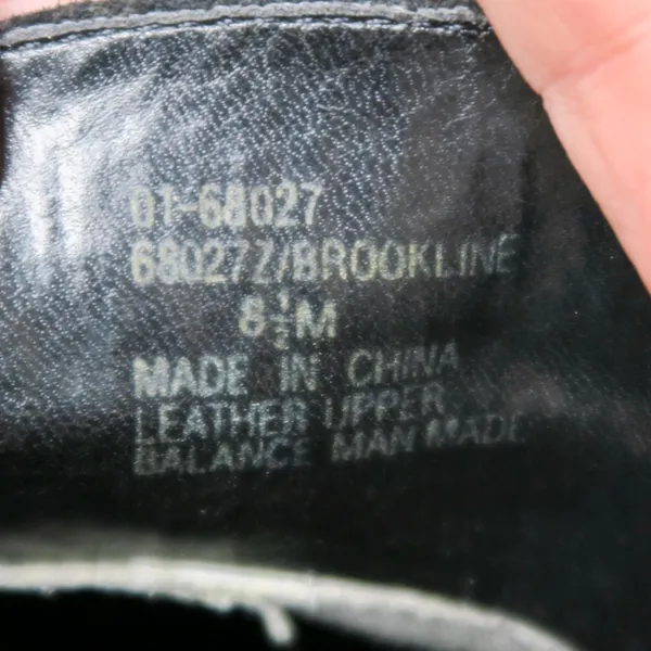 Vintage 90s Whitemt Black Leather Heeled Loafers - Brookline - Image 10