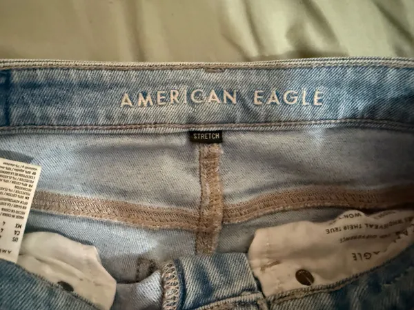 American Eagle Mom Straight Distressed Jeans - Image 2