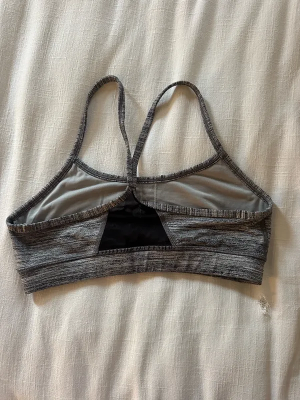 Lululemon Dark Marl Grey Flow Y Sports Bra 6 S - Image 2