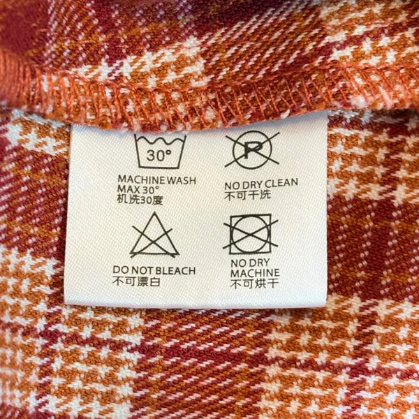 Brandy‎ Melville Mini Skirt Plaid Red Orange Casual Party Size XS-S Stretch - Image 6