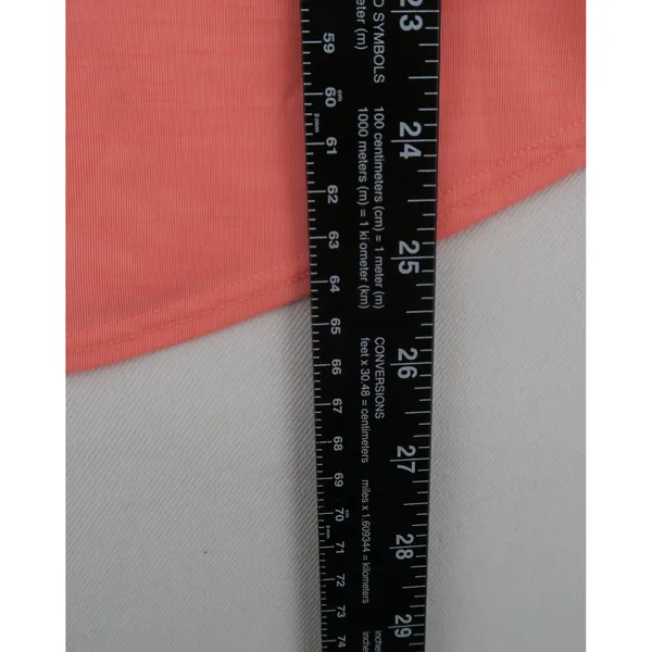Athleta Womens Medium 2-in-1 Tank Top with Built-in Sports Bra Coral‎ Navy Blue - Image 9