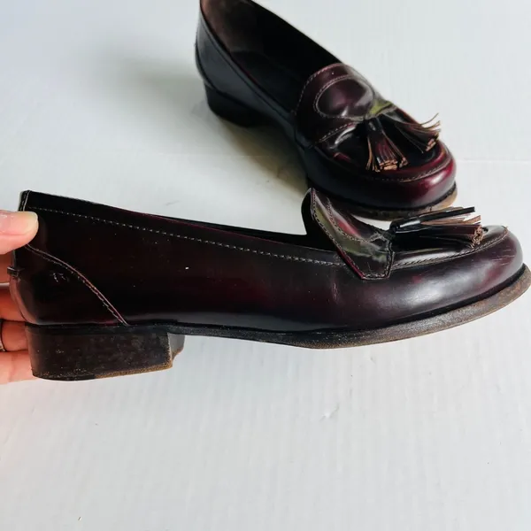 Bottega Veneta‎ Sz 35.5 Merlot Astaire Calfskin Leather Slip On Loafer Shoes - Image 2