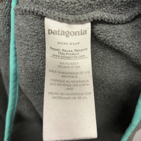 Womens Size XS Patagonia Synchilla Grey Fleece EUC - Image 3