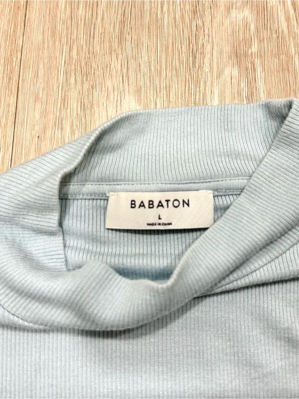 Aritzia Babaton Soft Rib Mock Neck Short Sleeve Top - Image 2