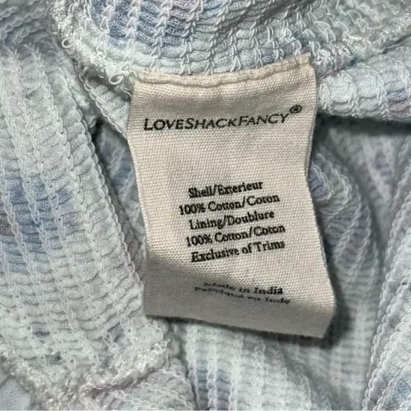 LoveShackFancy Size XS Deep Cotton Candy Blue Liberty Print Smocked Kodie Dress - Image 14
