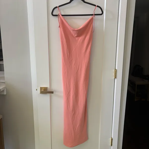 Abercrombie & Fitch Coral-Peach Cowl Neck Maxi Dress - Image 2