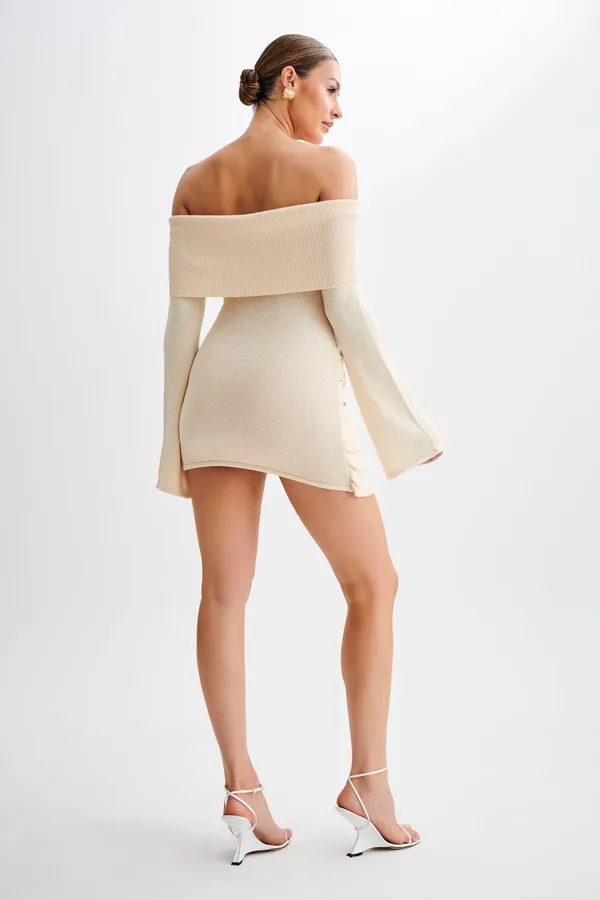 Meshki Off-The-Shoulder Knit Mini Dress - Image 2