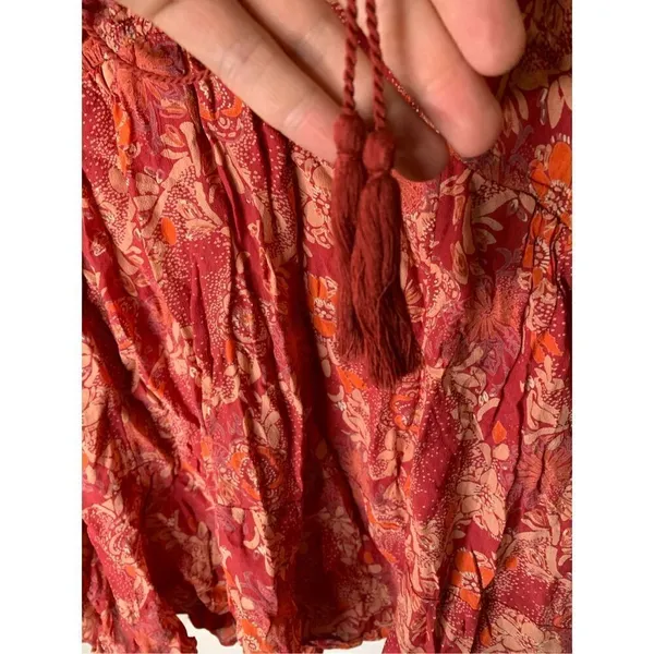 Free People Boho blouse top women's size medium - Image 4
