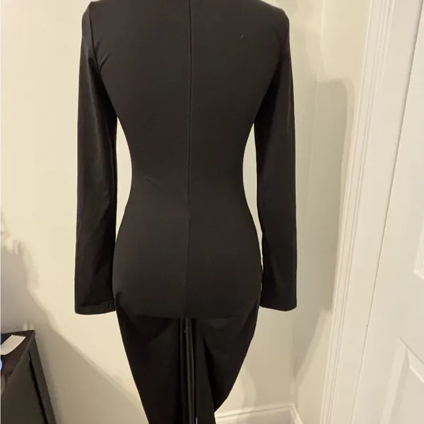 Black BODYSUIT Size Small Long Sleeve/Long leg - Image 4