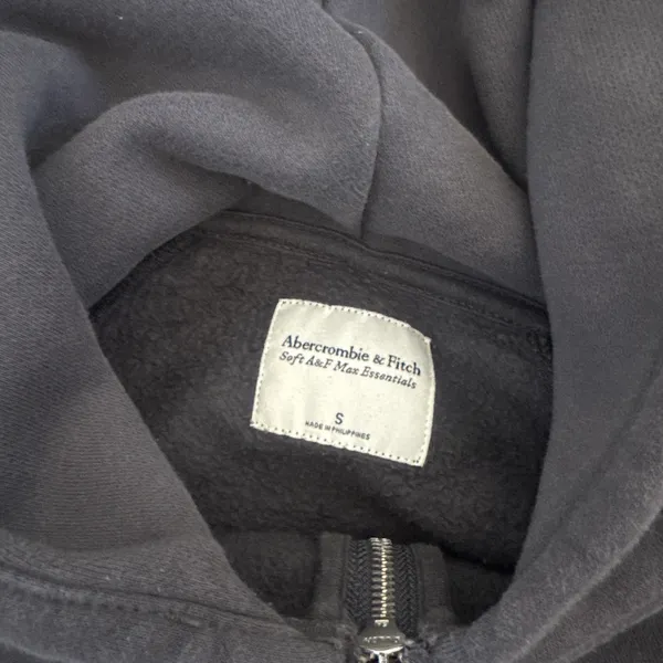 Grey Abercrombie & Fitch zip up  - Image 3