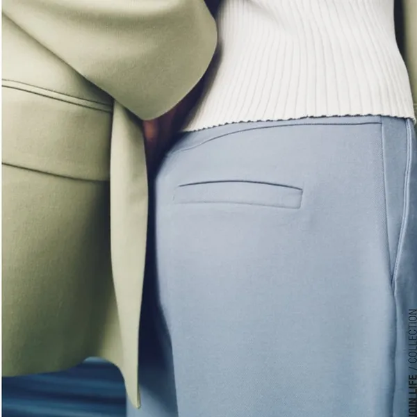 Zara HIGH WAISTED‎ STRAIGHT CUT PANTS - Image 2