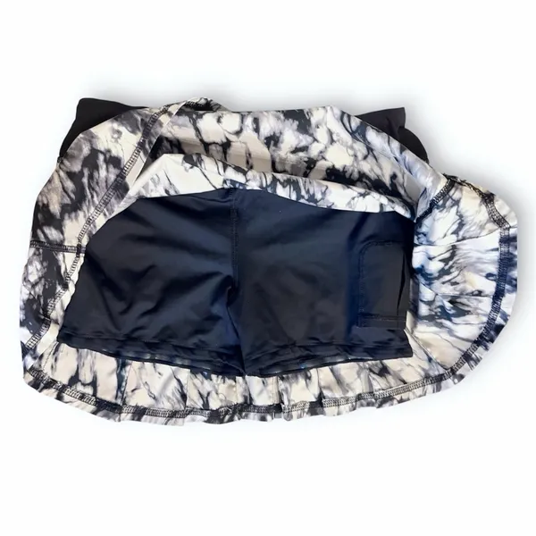 Lululemon Run Pace Setter Skirt Granite Black Mojave Tan Size 4 Tall - Image 10