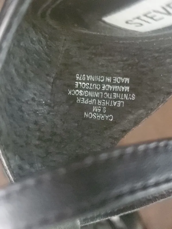 Steve Madden Black Ankle-Strap High Heel Sandals Size 9.5 - Image 5