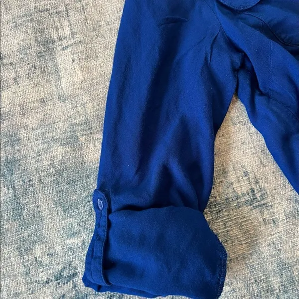 Tommy Hilfiger Royal Blue Long Sleeve Button Down Shirt Small - Image 6
