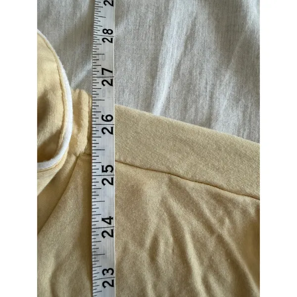 Eberjey Pajama Set Modal Womens S Yellow Gisele Long Sleeve Button Front Piping - Image 6