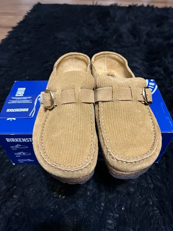 BIRKENSTOCK Buckley leather mules clogs slip on shoes women’s eur 39 new - Image 7
