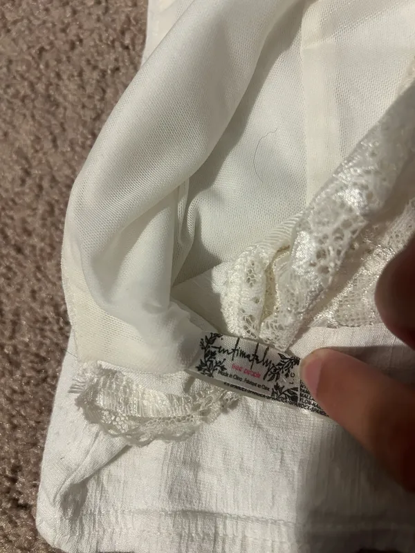 Free people White Lace Halter Crop Top - Image 6
