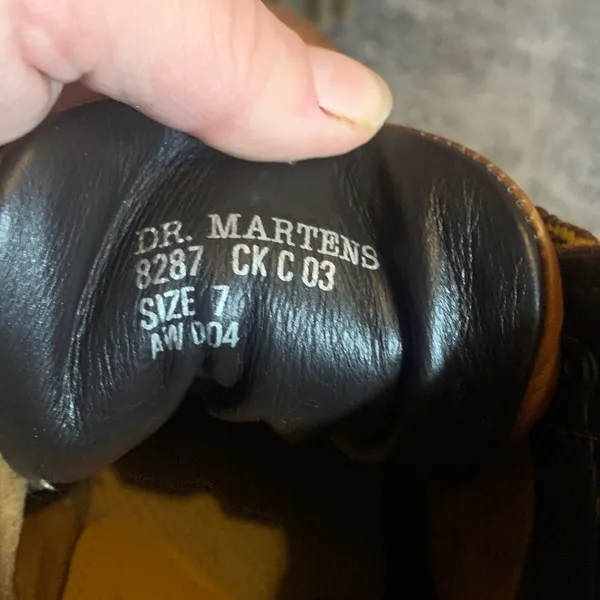 Vintage Dr. Martens Brown Boots Size 7 mens/9 Women’s - Image 9