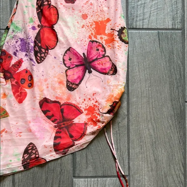 Superdown Blush Butterfly Print Dress - Image 4