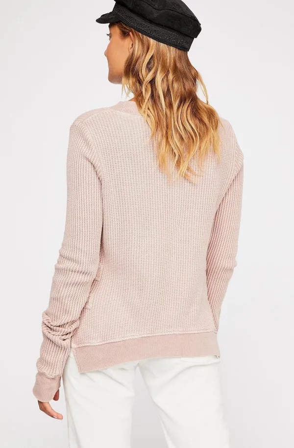 Free People Cropped Interlaken Sweater - Image 2