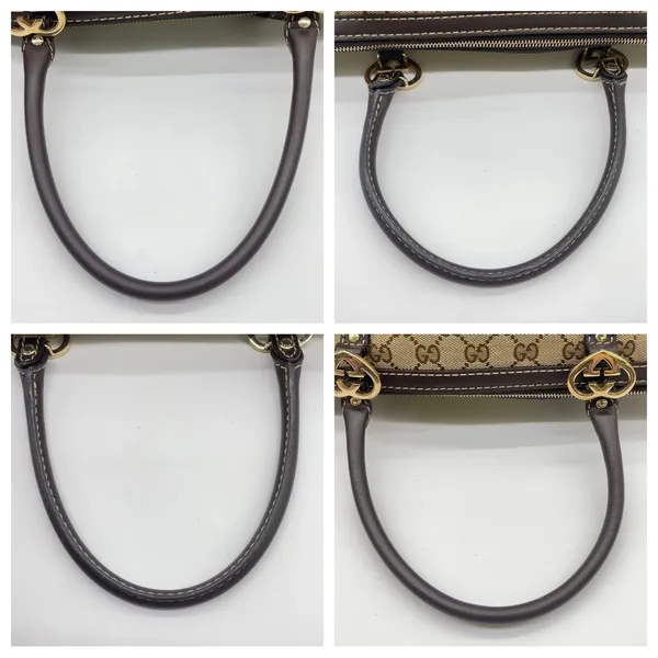 Gucci GG monogram canvas and leather tote - Image 14