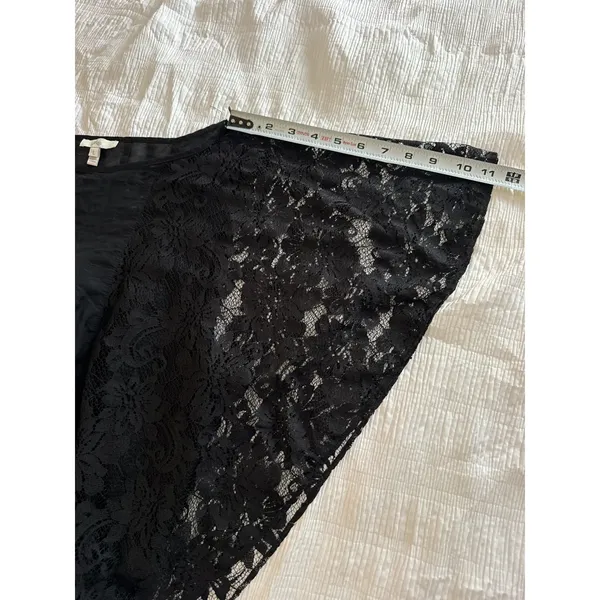 Joie Blouse Joyce Boatneck Lace Boho Whimsigoth Romantic 90s Y2K Silk Blend - Image 9