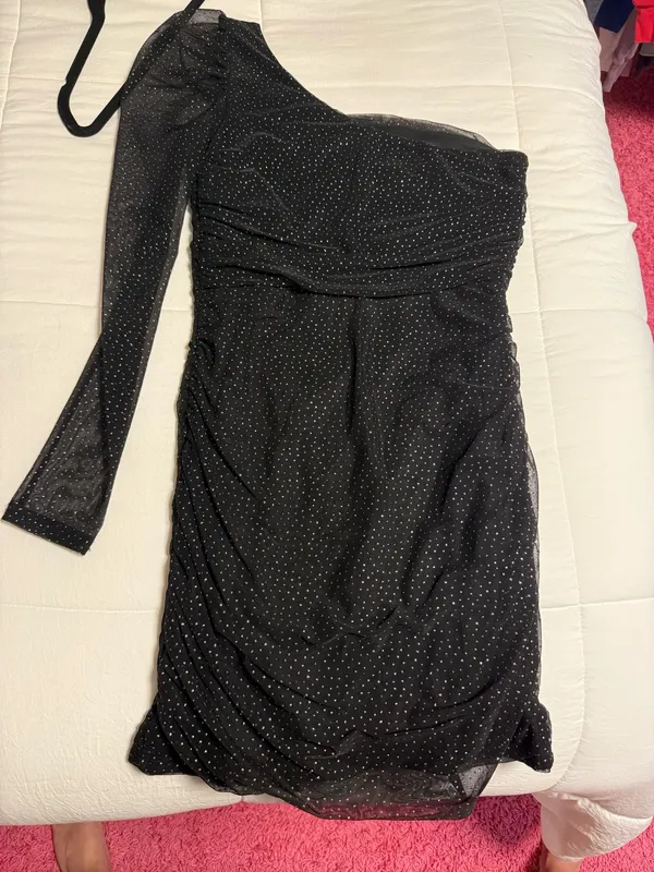 Black Off-The-Shoulder Lulus Dress - Image 2