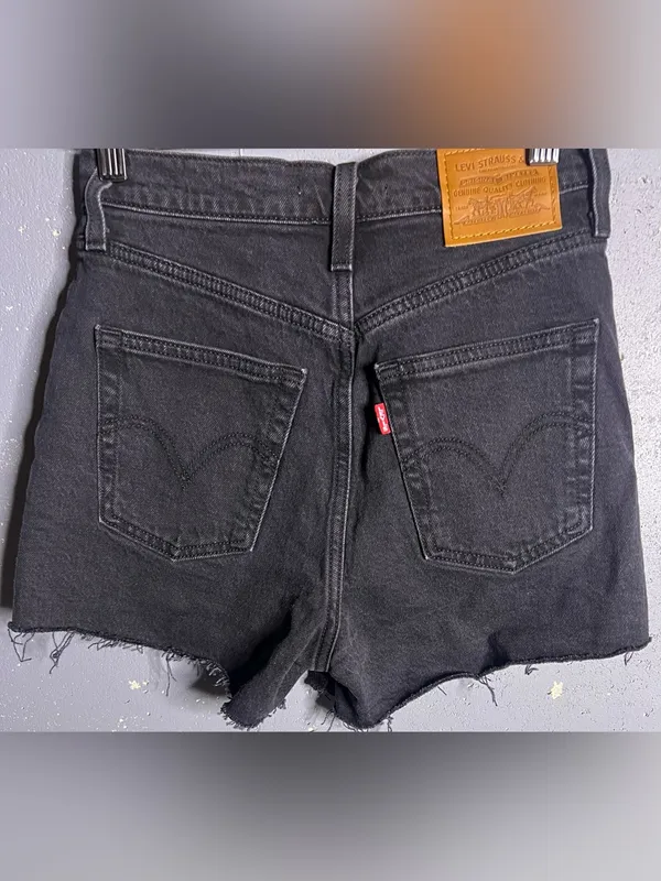 Levi’s Shorts Bundle in Size 24. Black one is Rib Cage. Blue one is 501. - Image 4