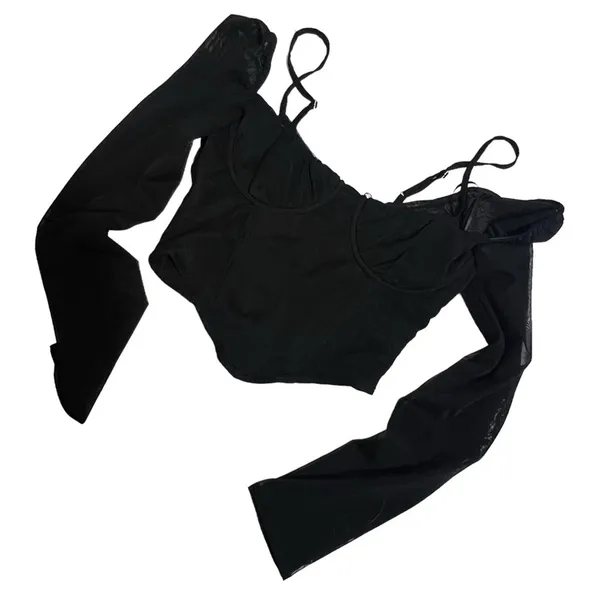 NWT White‎ Fox Treat Me Well Long Sleeve Bustier Black Sz XS - Image 5