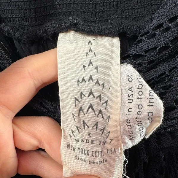 Free People Emmy Lou Mini Dress in Black‎ Size Small - Image 6