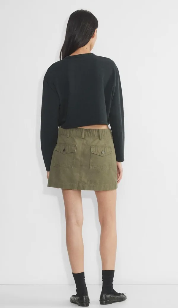 long sleeve knit  cropped sweater - Image 5