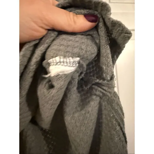 American Eagle green waffleknit oversized seam front top xs - Image 6