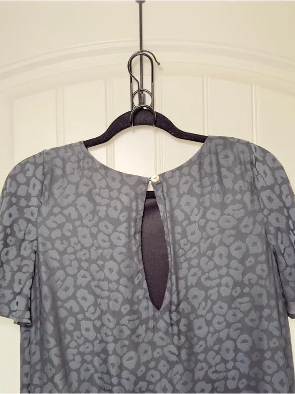 Show Me‎ Your Mumu XS Charcoal Leopard Print Mini Dress Whimsigoth Indie Sleaze - Image 6