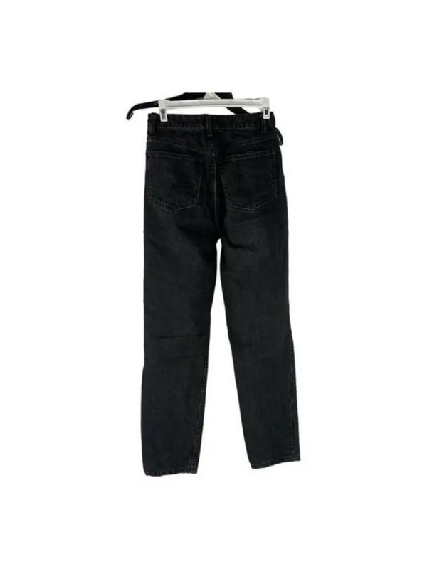 Zara Womens High Waisted Black Distressed Jeans Size 24 Cotton Denim Casual Fit - Image 7