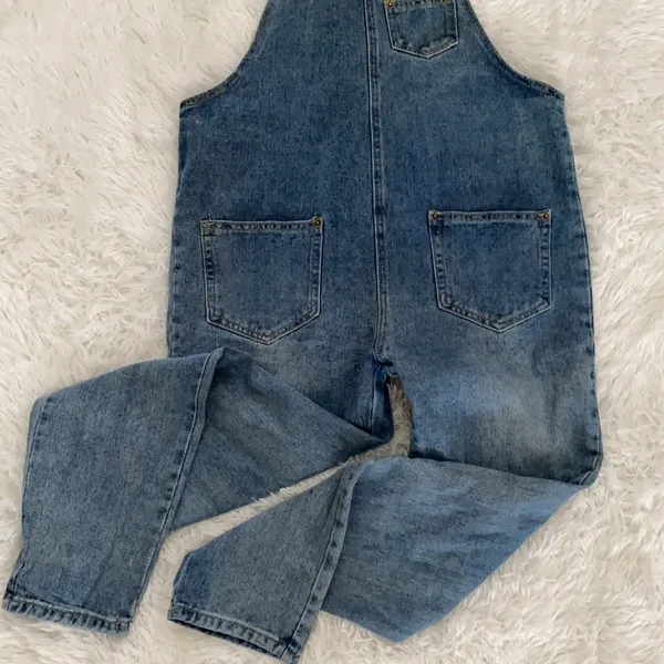 Frontwards backwards medium wash denim overalls Blue Size undefined - Image 3
