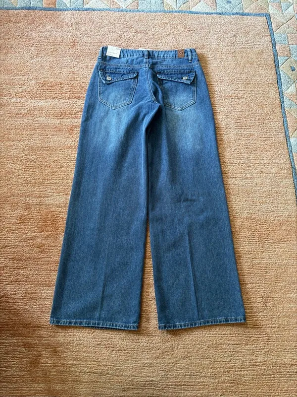 GOGO Jeans Wide Leg Jeans 26/3 medium Wash NWT - Image 8