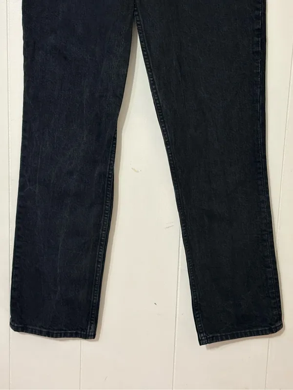 Abercrombie & Fitch Curve Love 90s Straight Ultra High Rise Black Jeans 28 6R - Image 5