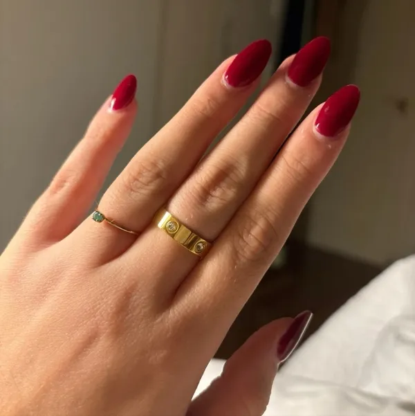 Boutique Sparkling Simulated Diamond 14k Yellow Gold Band, Size 8‎ NWT - Image 8