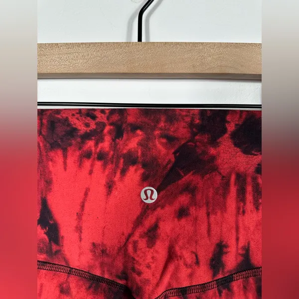 Lululemon Align Pant II 25 Game Day Red Black Multi Leggings Size 6 - Image 8