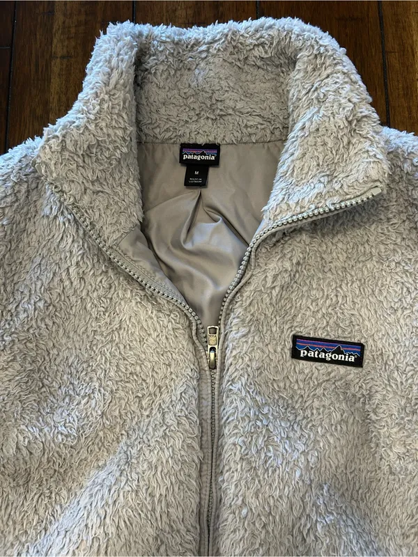 Patagonia Los Gatos Fleece Vest Women’s Medium Gray Full Zip Size M - Image 2