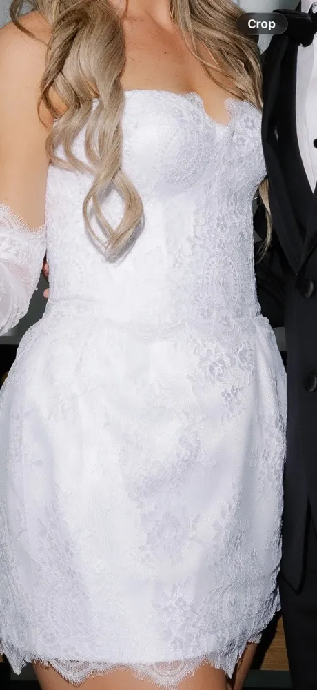 Custom made bridal dress White Size M - Image 7