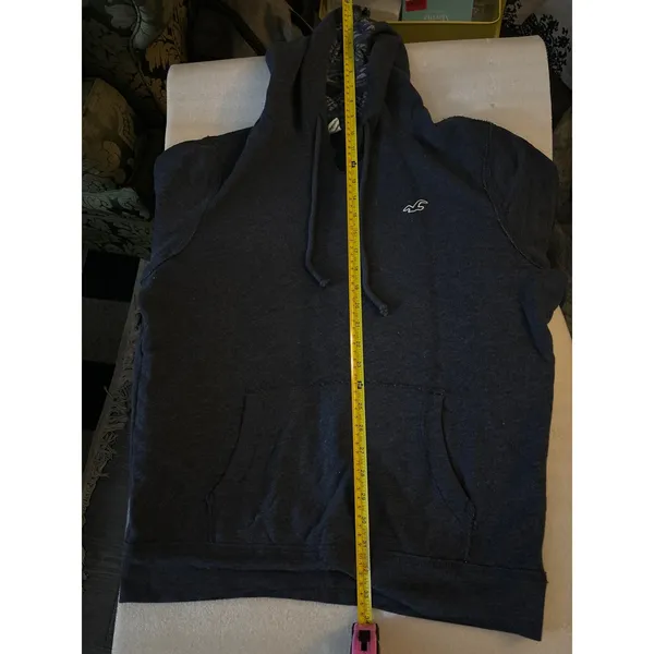 Hollister Navy Hoodie M Unisex Preppy Utility Cozy Comfy Classic Preppy Nautical - Image 7