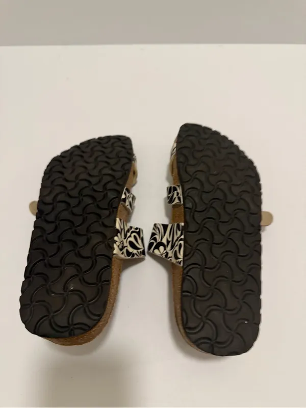 Birkenstock Salina Sandals Brown White Birkis Shoes Size 8 - Image 10