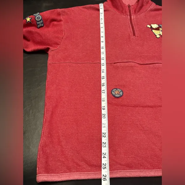 Vintage Disney Pooh 1/4 zip sweatshirt size M - Image 9