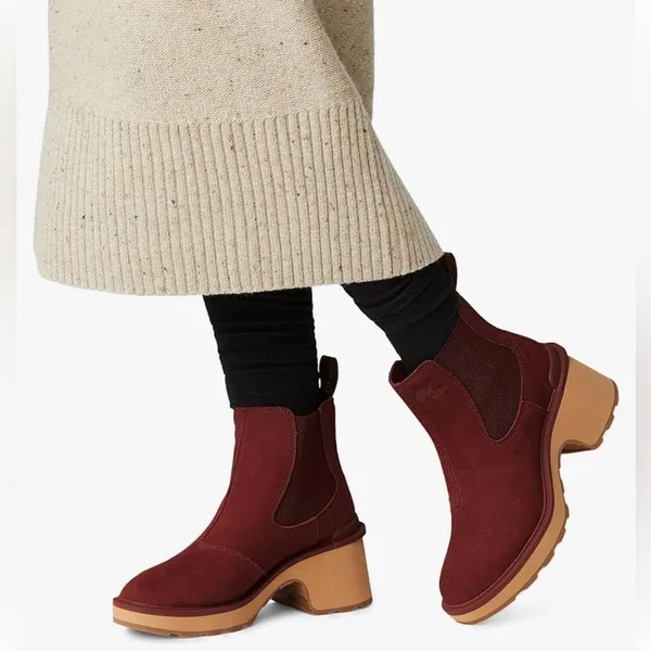Sorel Women's Hi-Line Heel Chelsea Boots US6.5 Spice, Tawny Buff $190 - Image 9
