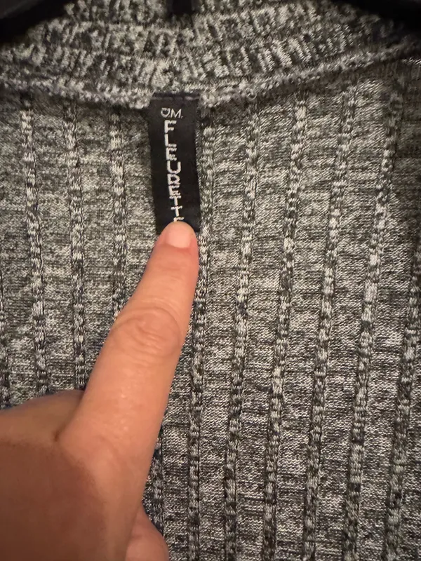 long cardigan Gray Size M - Image 2