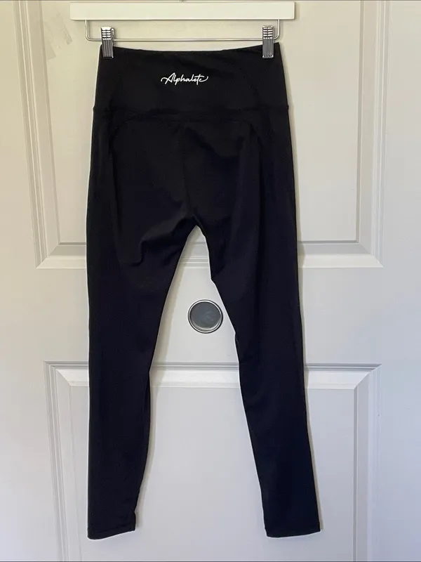 Alphalete Black 7/8 Length Leggings Medium Workout - Image 2