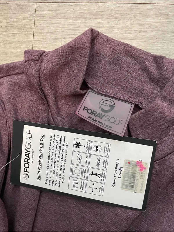 Long Sleeve Mock Neck Women's Top - Image 2